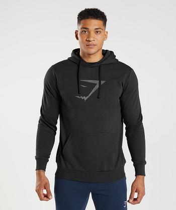 Gymshark Sharkhead Infill Hoodie Herr Svarta | SE 3568LIS